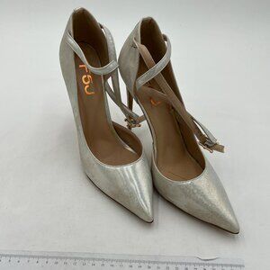 FSJ Women Elegant Pointed Toe D'Orsay Pumps Slip On Stiletto High Heels Ankle St